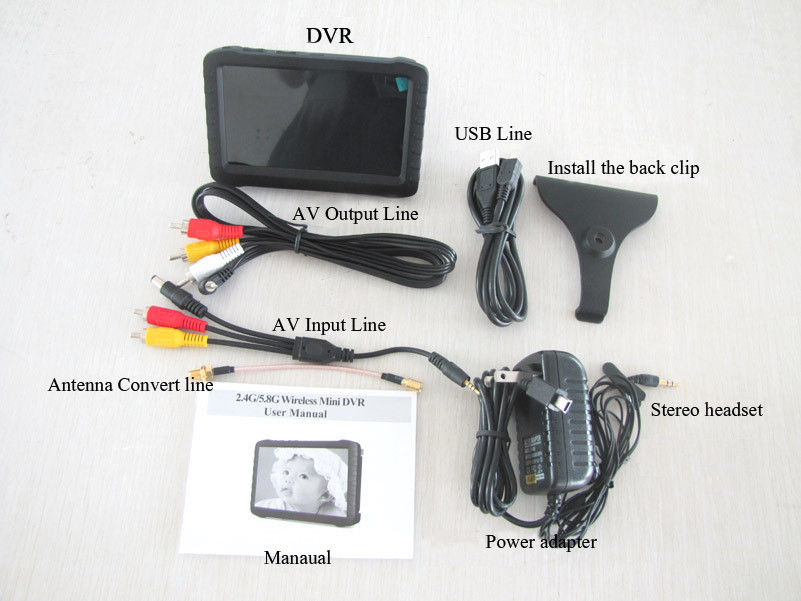 100M Range No Interference Mini Spy Camera 5.8G Wireless Door Peephole Camera with DVR