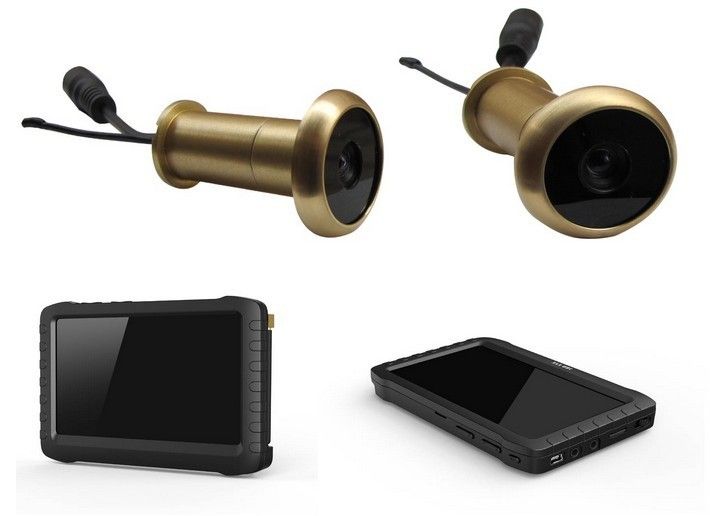 100M Range No Interference Mini Spy Camera 5.8G Wireless Door Peephole Camera with DVR
