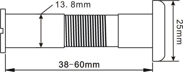 Pure brass material;13.8mm diameter;90 degree VOA;0.008lux;720X480pix;100m range