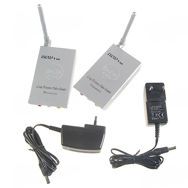 BADA 2.4GHz 1W AV Wireless TV Audio Video Transmitter and Receiver 150M Range