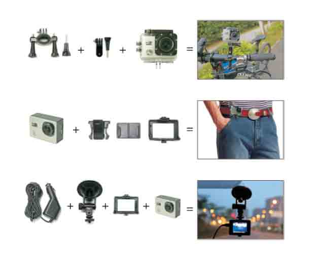 Water-resistant DVR NVR Recorder 12Megapixel HD HDMI Sports WiFi HD DV