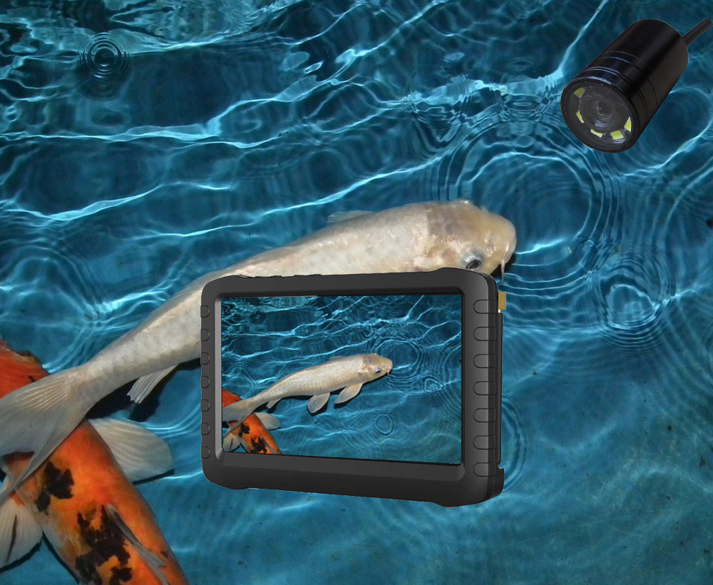 Night Vision Mini SPY Camera Underwater Fish Finder 5 Inch LCD Monitor DVR